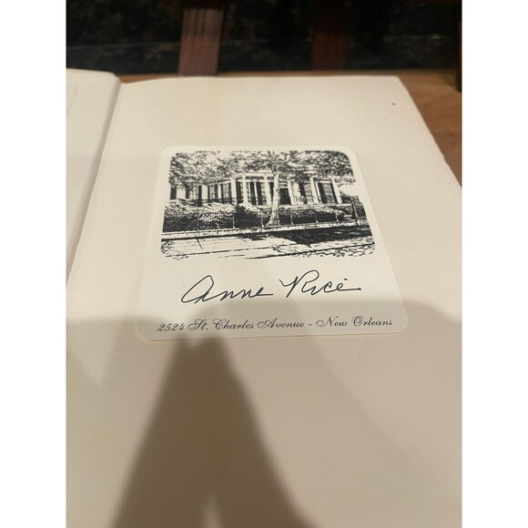 The Queen Of The Damned - Anne Rice signed card - First Edition - Picture 3 of 10